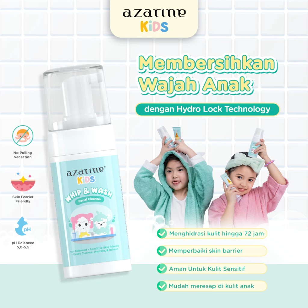Azarine Kids Whip & Wash Facial Cleanser 100ml