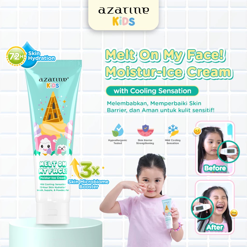 Azarine Kids Melt On My Face! Moistur-Ice Cream 30ml Azarine Kids Melt On My Face! Moistur-Ice Cream 30ml