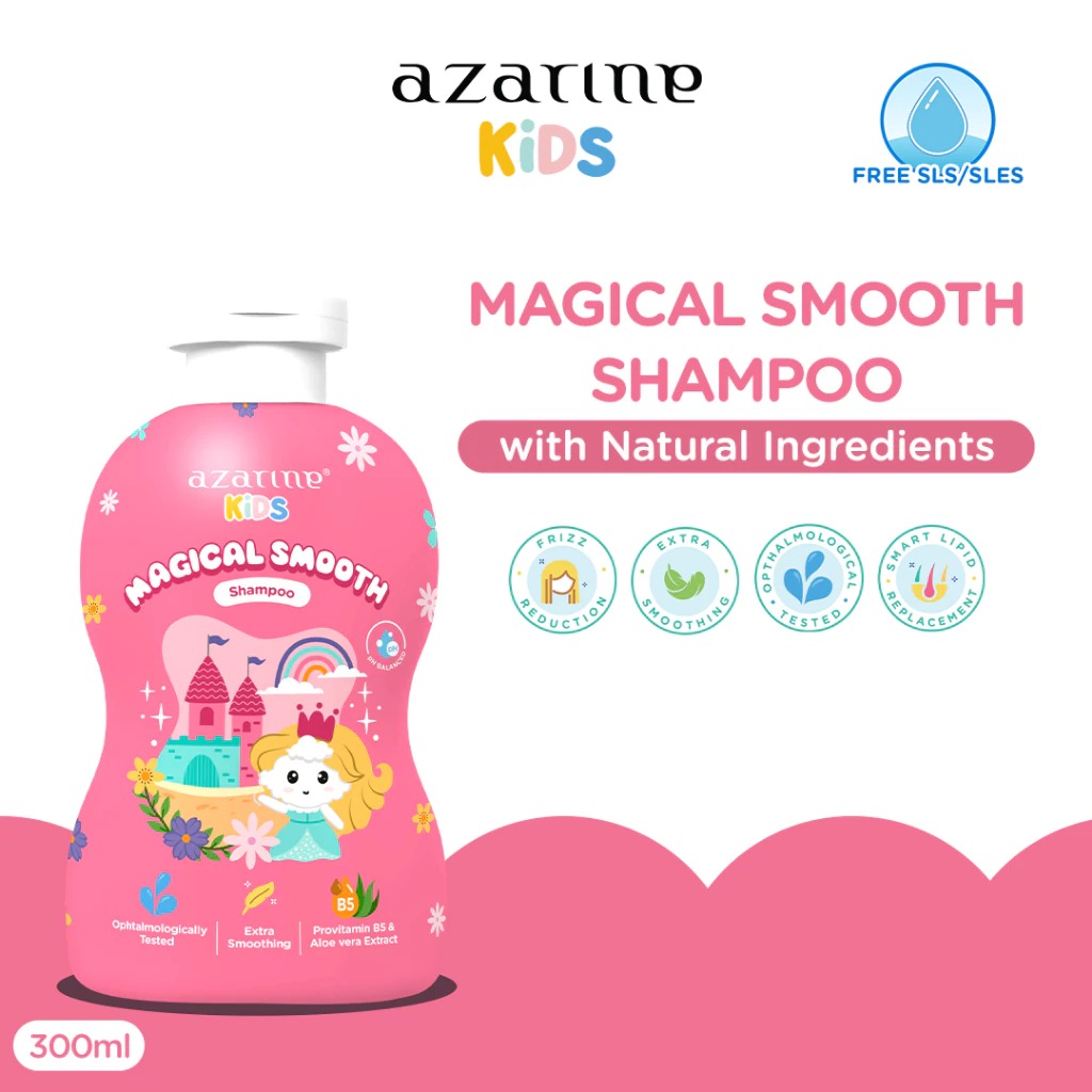 Azarine Kids Shampoo 300ml - Magical Smooth (Pink) Azarine Kids Shampoo 300ml - Magical Smooth (Pink)