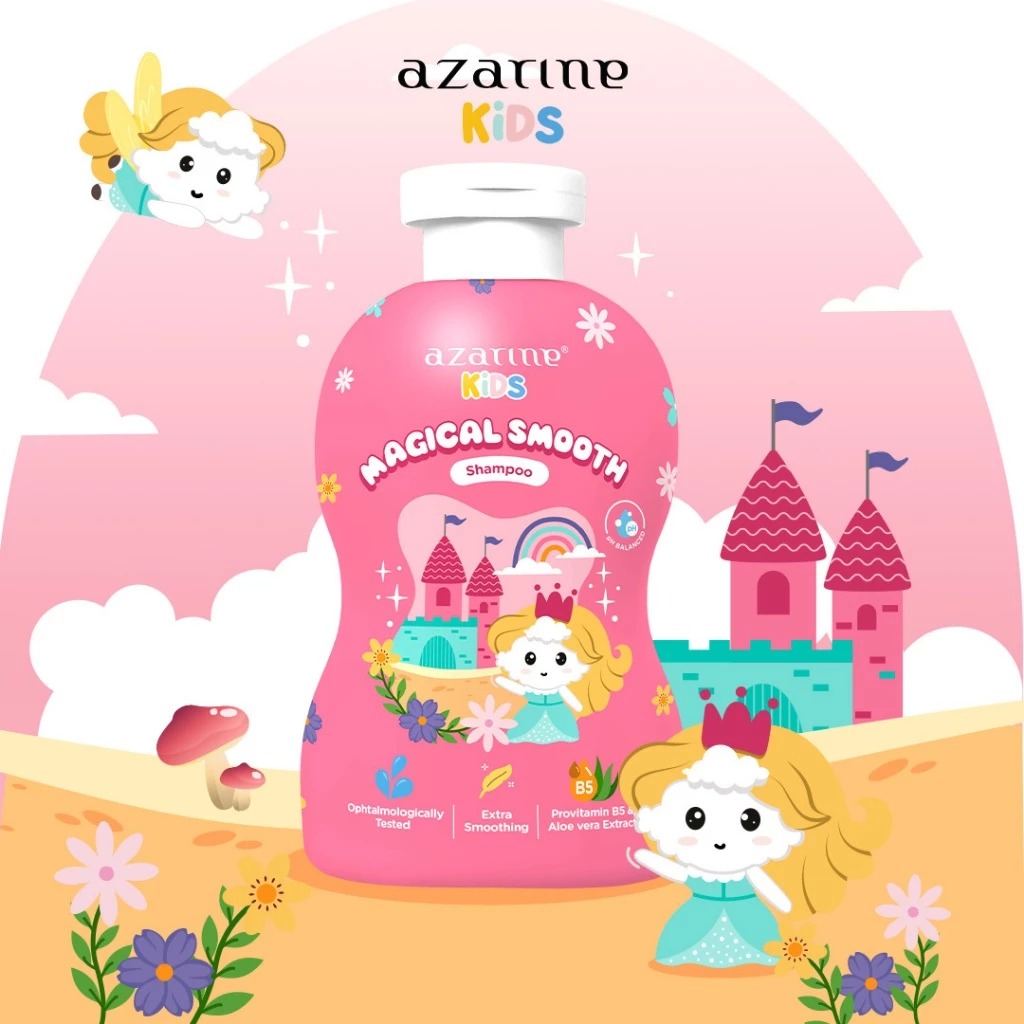 Azarine Kids Shampoo 300ml - Magical Smooth (Pink)