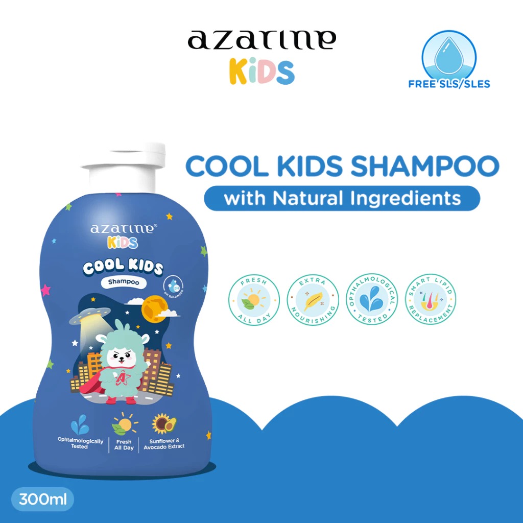 Azarine Kids Shampoo 300ml - Cool Kids (Blue) Azarine Kids Shampoo 300ml - Cool Kids (Blue)
