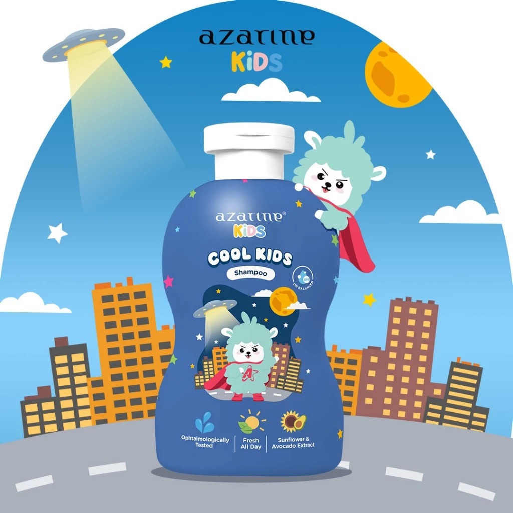 Azarine Kids Shampoo 300ml - Cool Kids (Blue)