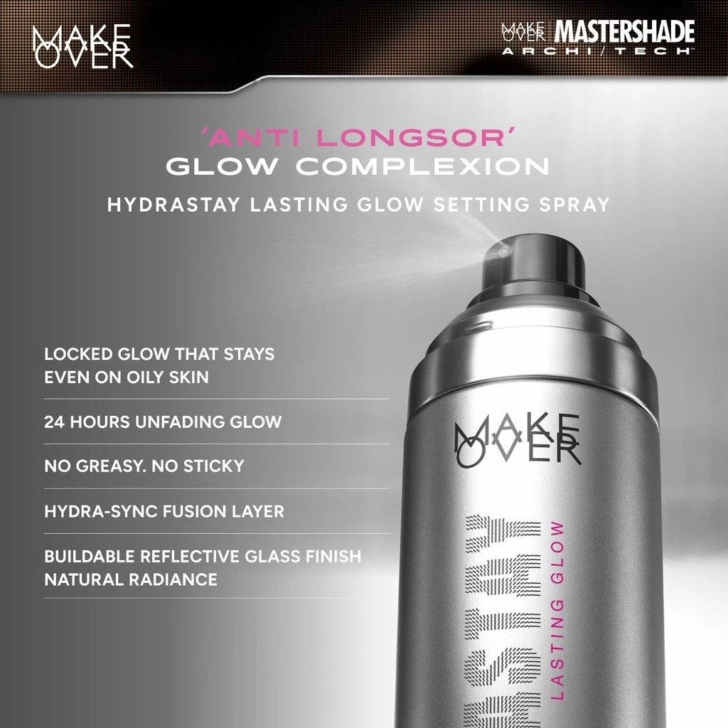 Make Over Hydrastay Lasting Glow Setting Spray 80ml