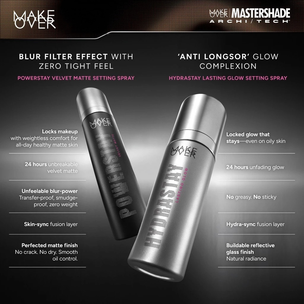 Make Over Hydrastay Lasting Glow Setting Spray 80ml