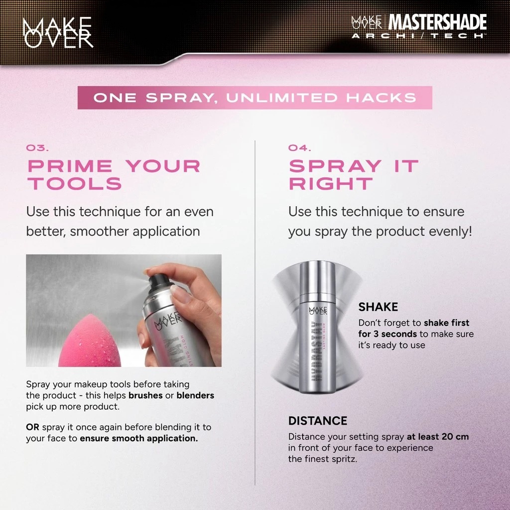 Make Over Hydrastay Lasting Glow Setting Spray 80ml