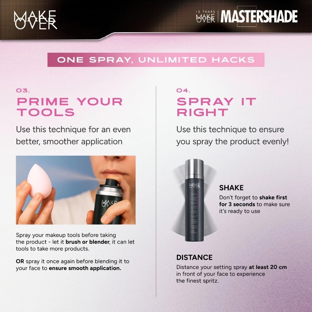 Make Over Powerstay Velvet Matte Setting Spray 70ml