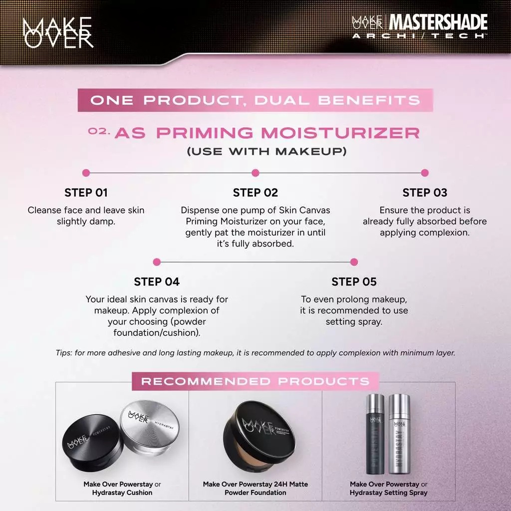 ⁠Make Over Skin Canvas Priming Moisturizer 30ml