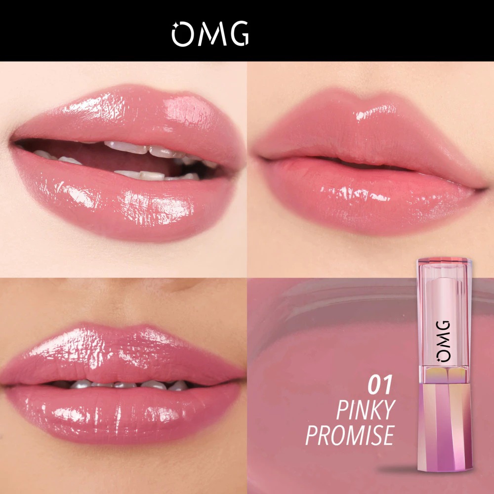 Oh My Glam Gloss Up Tinted Lip Balm 3.5gr - 01 Pinky Promise (OMG)