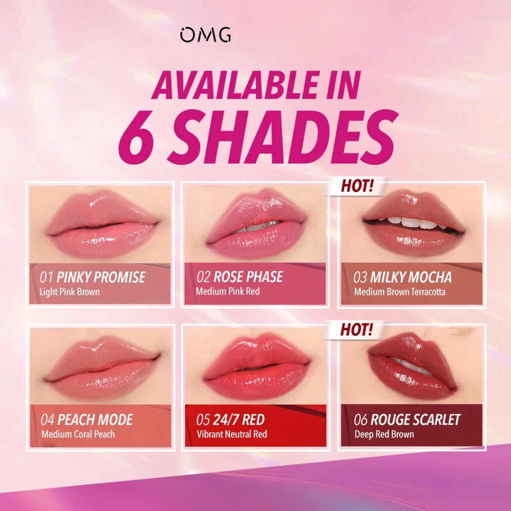 Oh My Glam Gloss Up Tinted Lip Balm 3.5gr - 01 Pinky Promise (OMG)