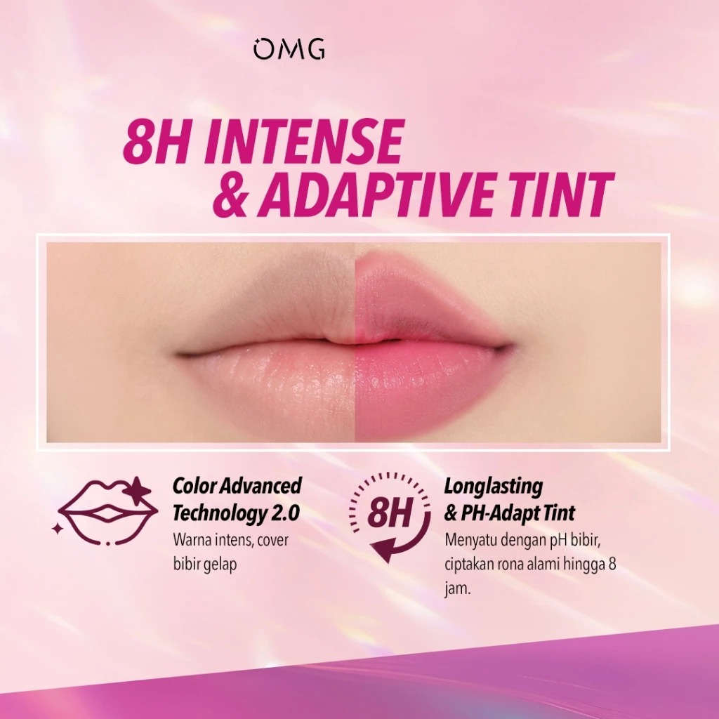 Oh My Glam Gloss Up Tinted Lip Balm 3.5gr - 02 Rose Phase (OMG)