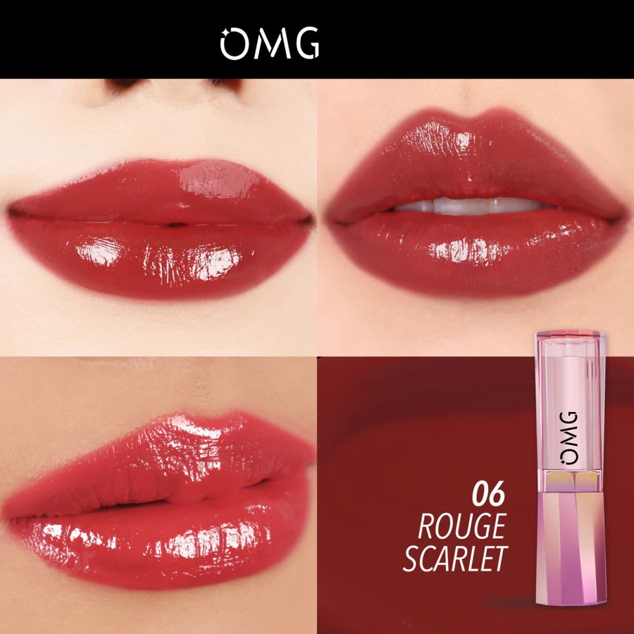 Oh My Glam Gloss Up Tinted Lip Balm 3.5gr - 06 Rouge Scarlet (OMG)