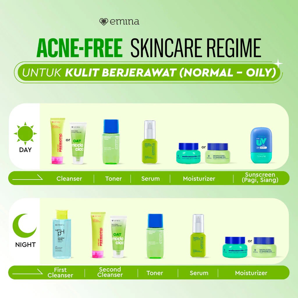 Emina Toner Complete Series 100ml - Soothing Toner (CicaPro BHA Acne)