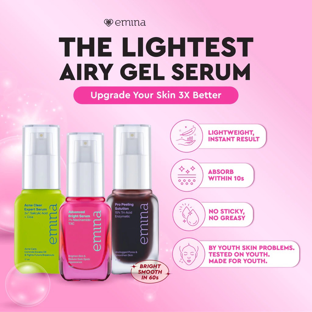 Emina Serum 17ml - Advanced Bright Serum (7% Niacinamide-TXC)