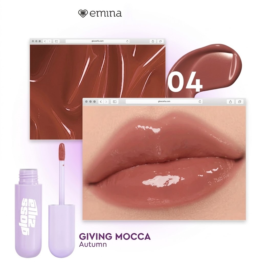 Emina Glosszilla Lightweight Lip Jelly Vinyl 3gr - 04 Giving Mocca