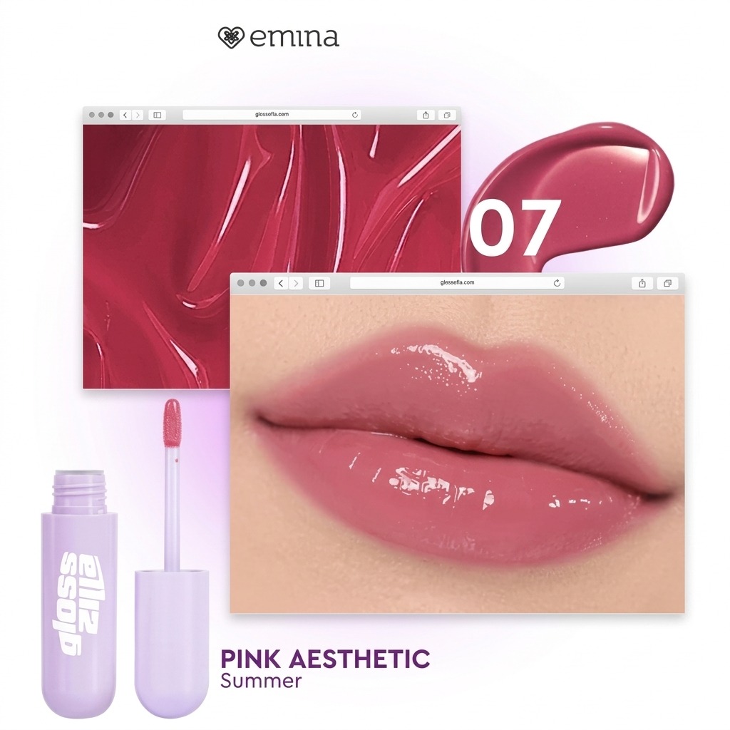 Emina Glosszilla Lightweight Lip Jelly Vinyl 3gr - 07 Pink Aesthetic