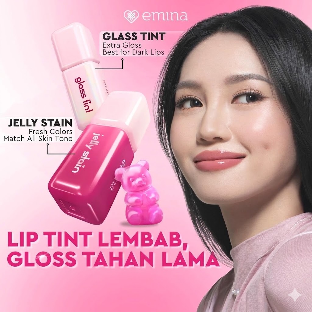 Emina Jelly Stain 3gr - 02 Tomato Drop (Lip Tint)