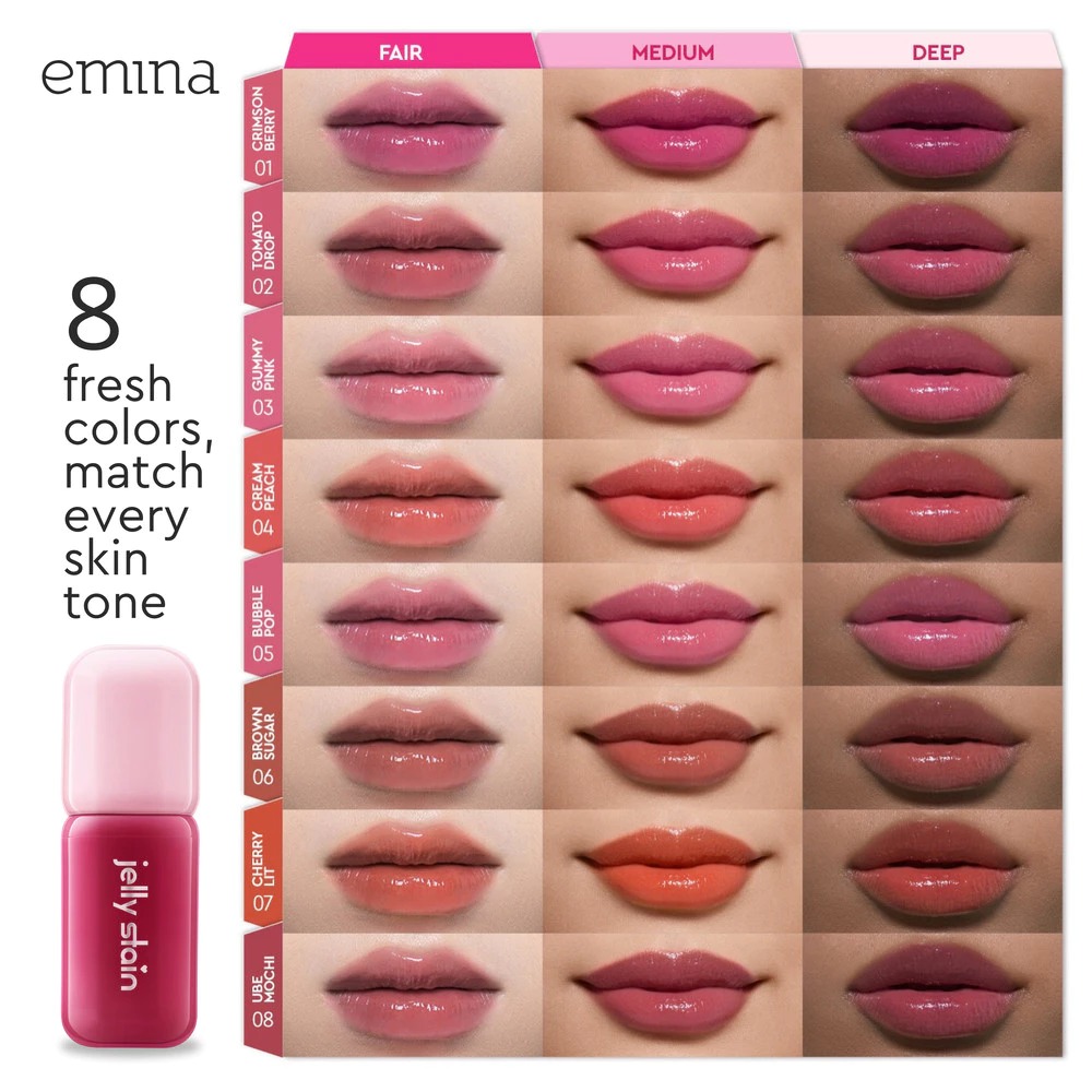 Emina Jelly Stain 3gr - 02 Tomato Drop (Lip Tint)