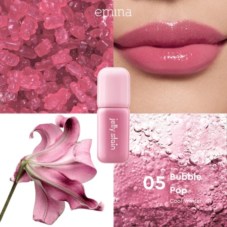 Emina Jelly Stain 3gr - 05 Bubble Pop (Lip Tint)