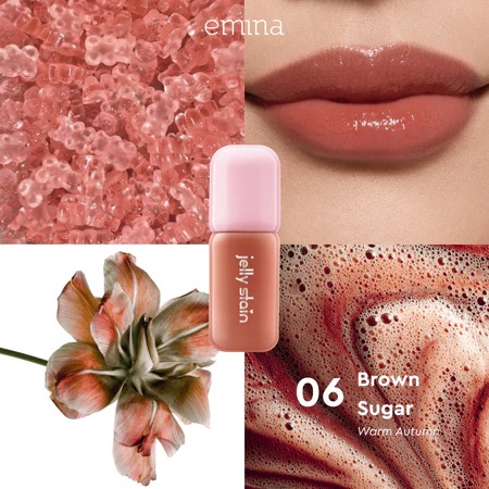 Emina Jelly Stain 3gr - 06 Brown Sugar (Lip Tint)