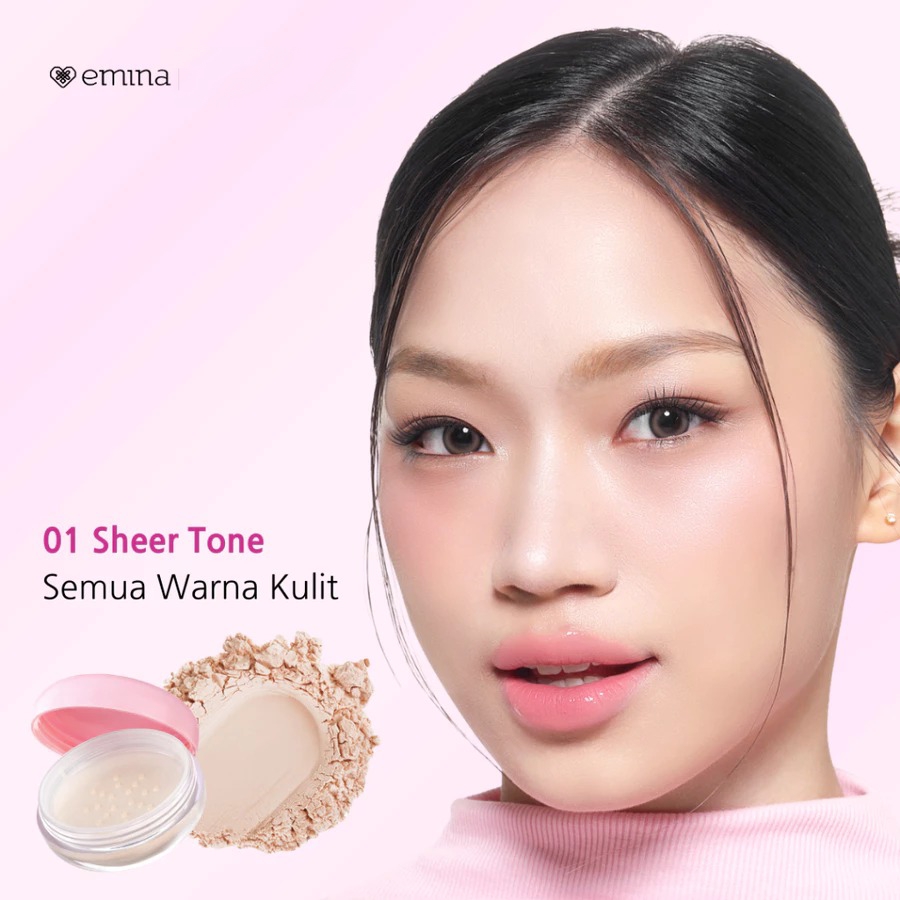Emina Glowfixer Blur Powder SPF20 PA++ 8gr - 01 Sheer Tone (Loose Powder)