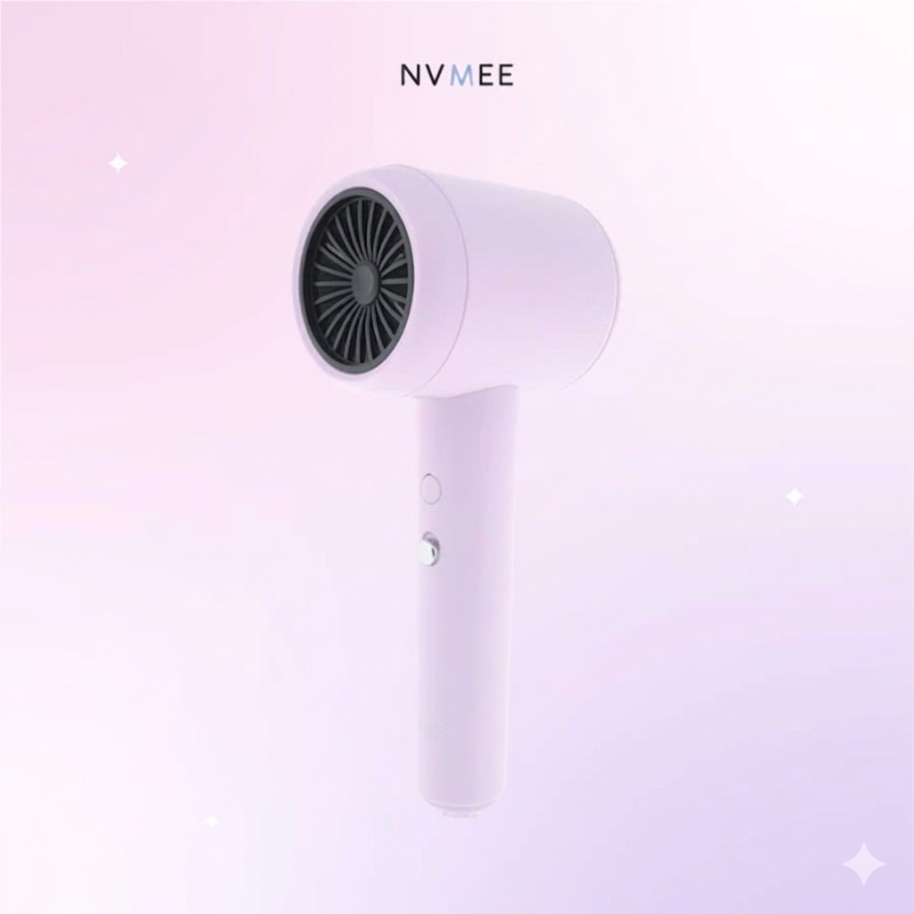 NVMEE LUNA Hair Dryer 4 Mode Temperature - LILAC (Alat Pengering Rambut)