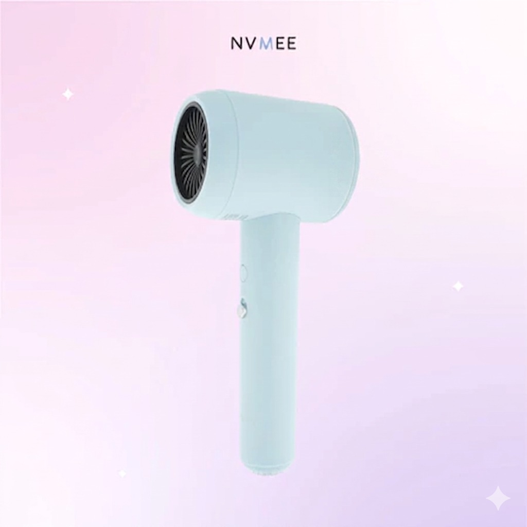 NVMEE LUNA Hair Dryer 4 Mode Temperature - SKY (Alat Pengering Rambut)