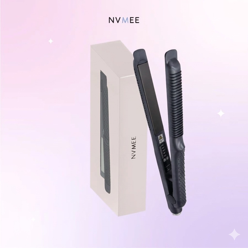 NVMEE SATURN Hair Stylers - BLACK (Catokan Penataan Rambut Lurus)