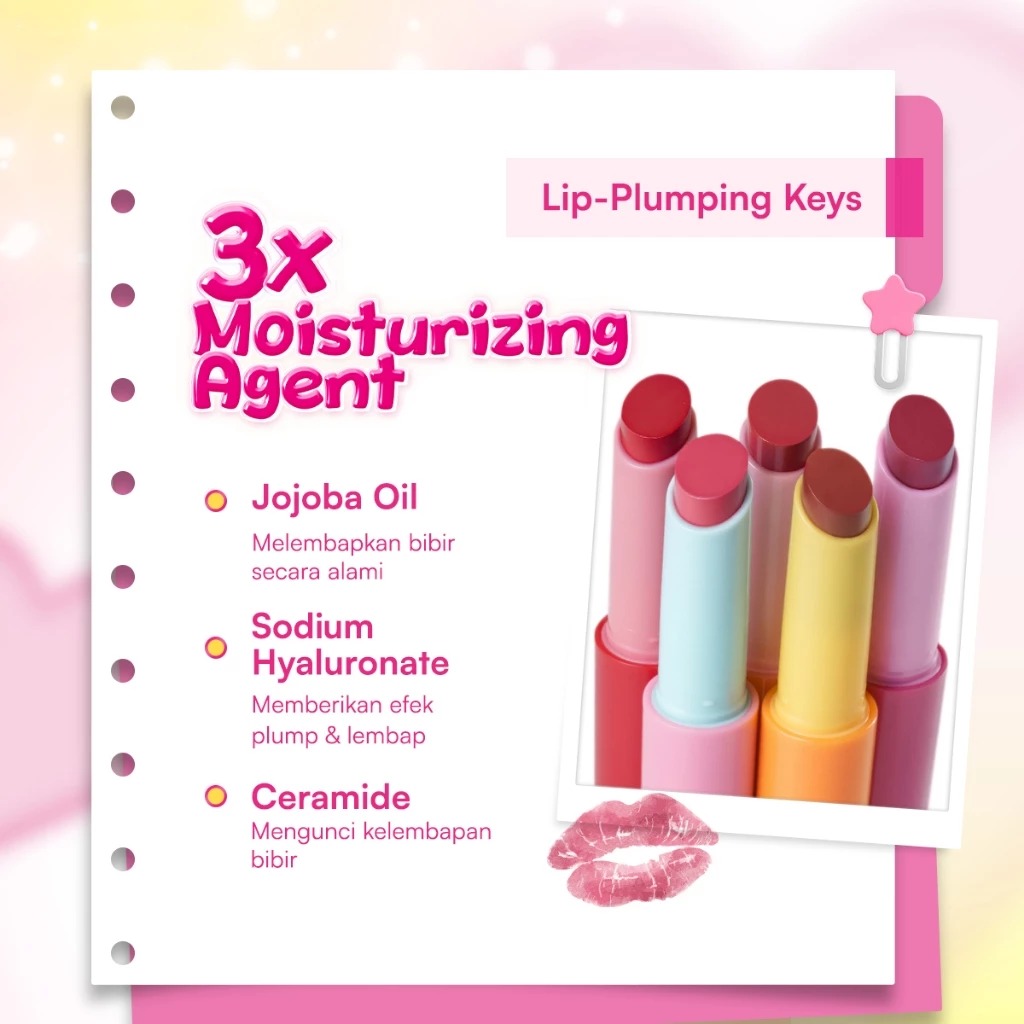 Glowsophy Color Crush Juicy Tinted Lip Balm 2gr - Strawberry Juice