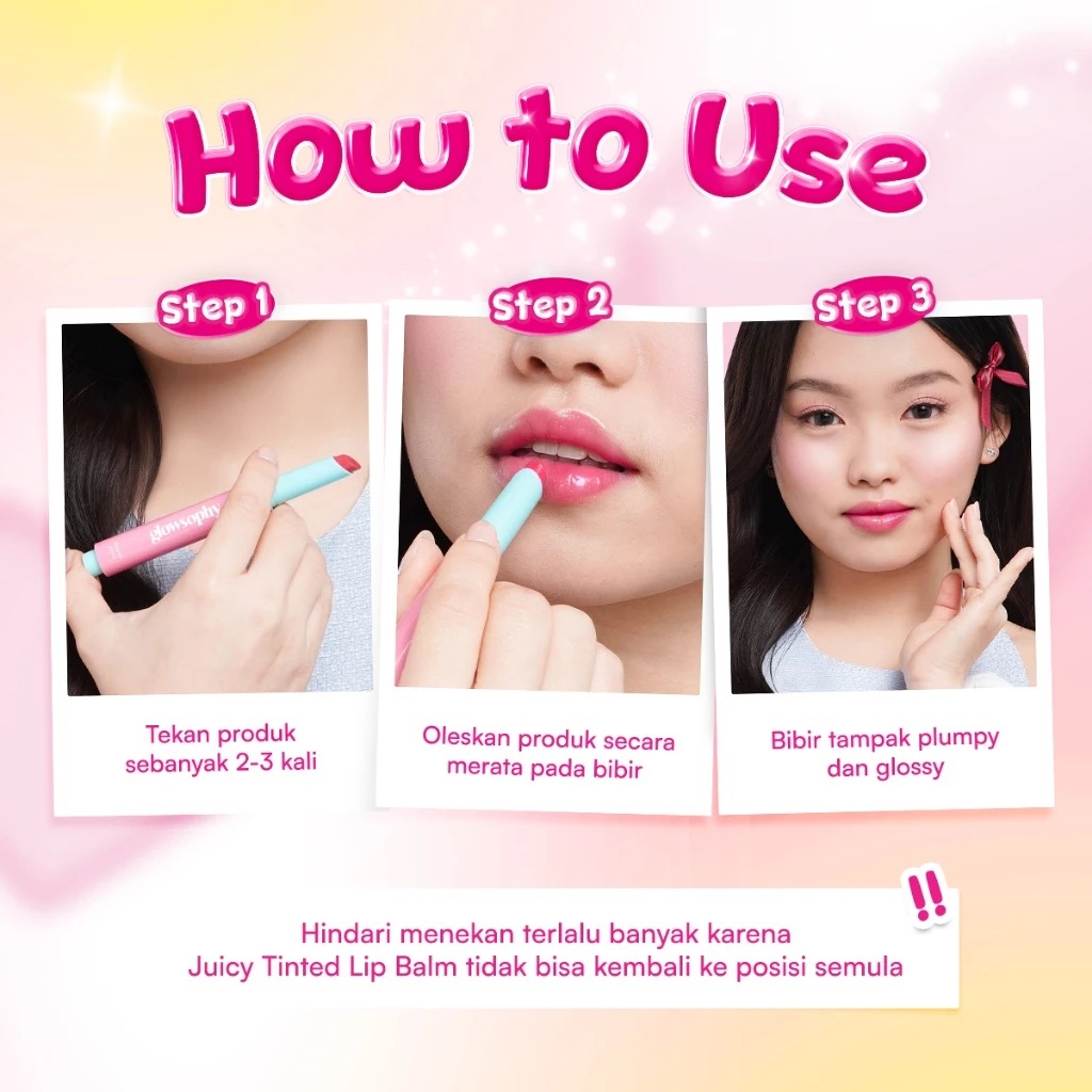 Glowsophy Color Crush Juicy Tinted Lip Balm 2gr - Cherry Juice