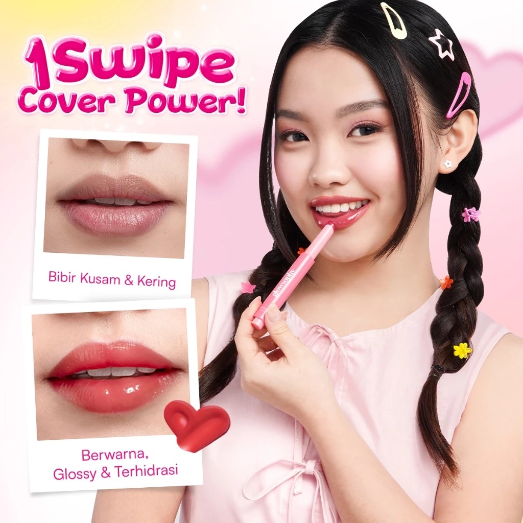 Glowsophy Color Crush Juicy Tinted Lip Balm 2gr - Guava Juice