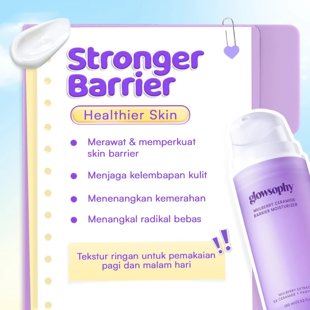 Glowsophy Moisturizer 100ml - Mulberry Ceramide Barrier