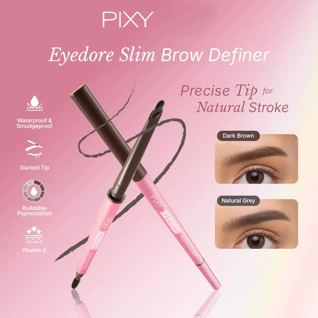 Pixy Eyedore Slim Brow Definer 0.1gr - Natural Grey