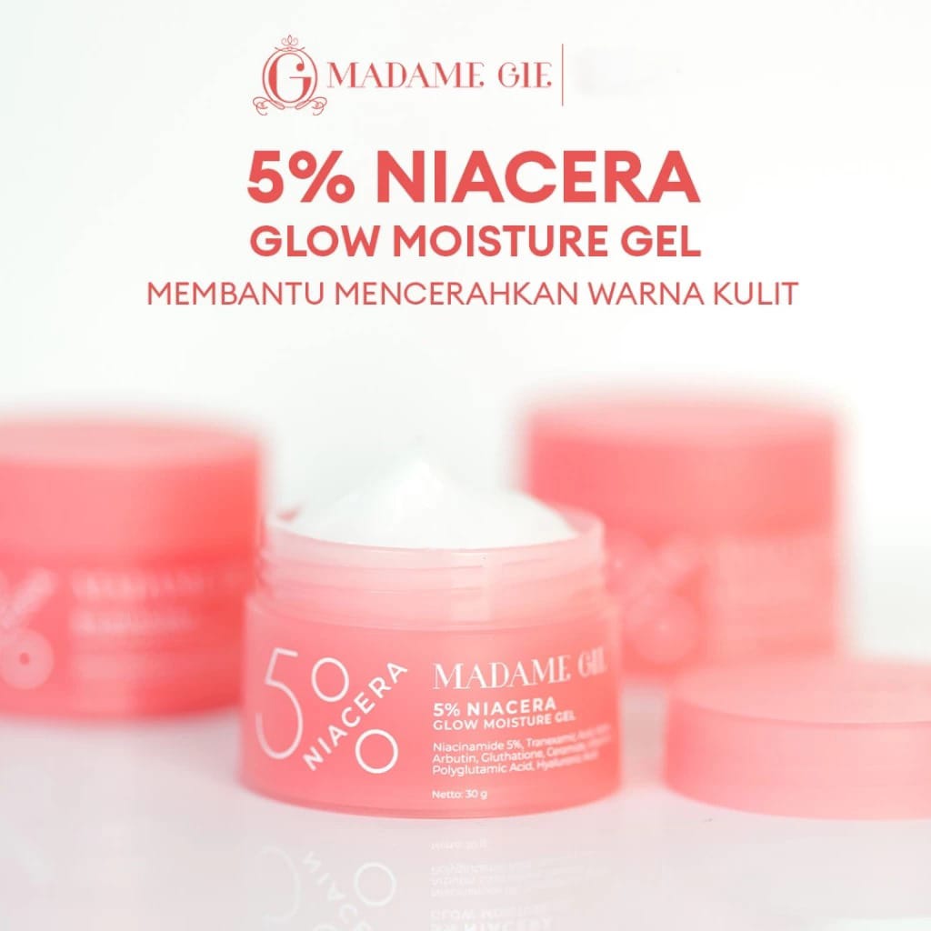 (PAKET) Madame Gie 3in1 Niacera Series - Essence Toner 100ml + Serum 20ml + Moisture Gel 30gr