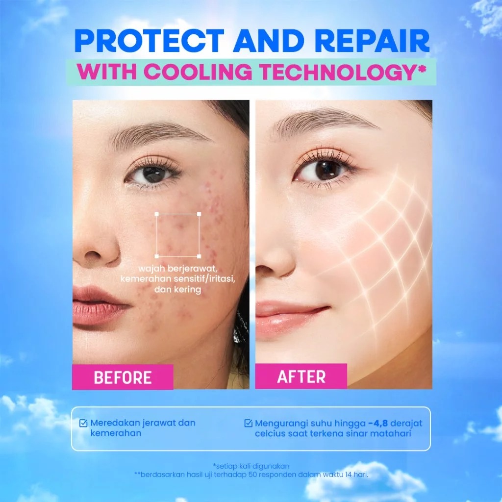Hanasui PDRN Sunscreen Serum SPF50+ PA++++ 30ml - Acne Care