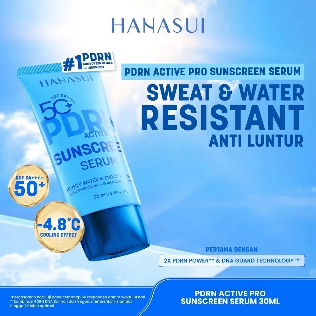 Hanasui PDRN Sunscreen Serum SPF50+ PA++++ 30ml - Active Pro