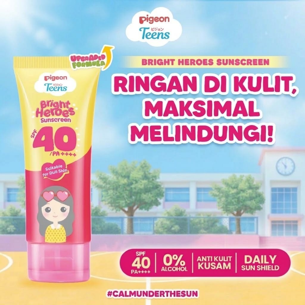 Pigeon Teens Sunscreen SPF40 PA++++ 30ml - Bright Heroes