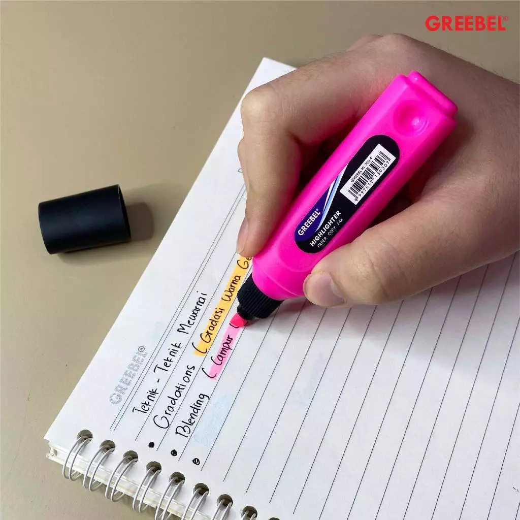 GREEBEL Highlighter Stabilo - GREEN (HL701-2)