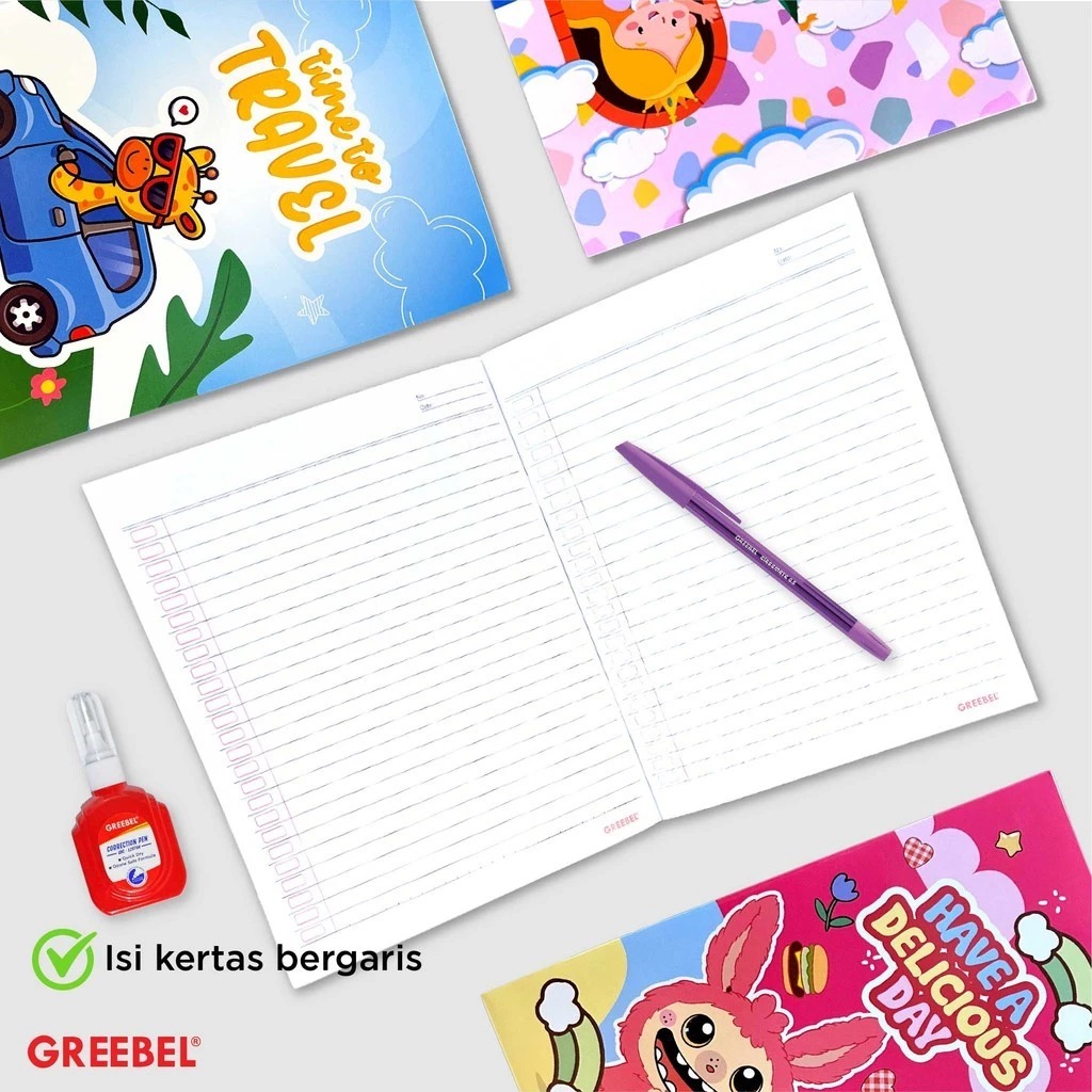 GREEBEL Buku Tulis 38 Lembar (GB38) - (A5 210x160mm)