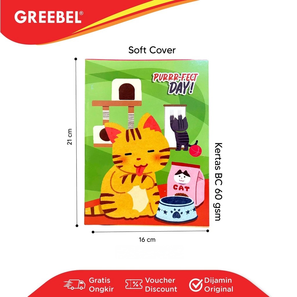 GREEBEL Buku Tulis 58 Lembar (GB58) - (A5 210x160mm)