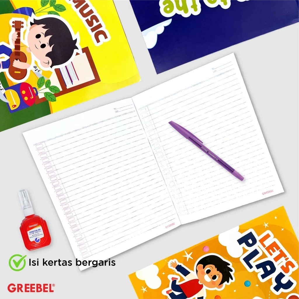 GREEBEL Buku Tulis 58 Lembar (GB58) - (A5 210x160mm)