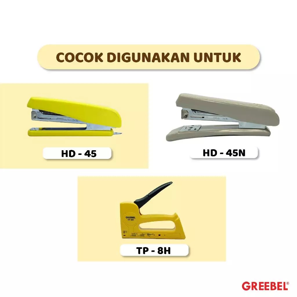 GREEBEL Isi Staples (Refill Stapler) 20x50 - SEDANG (No.24/6-1M)