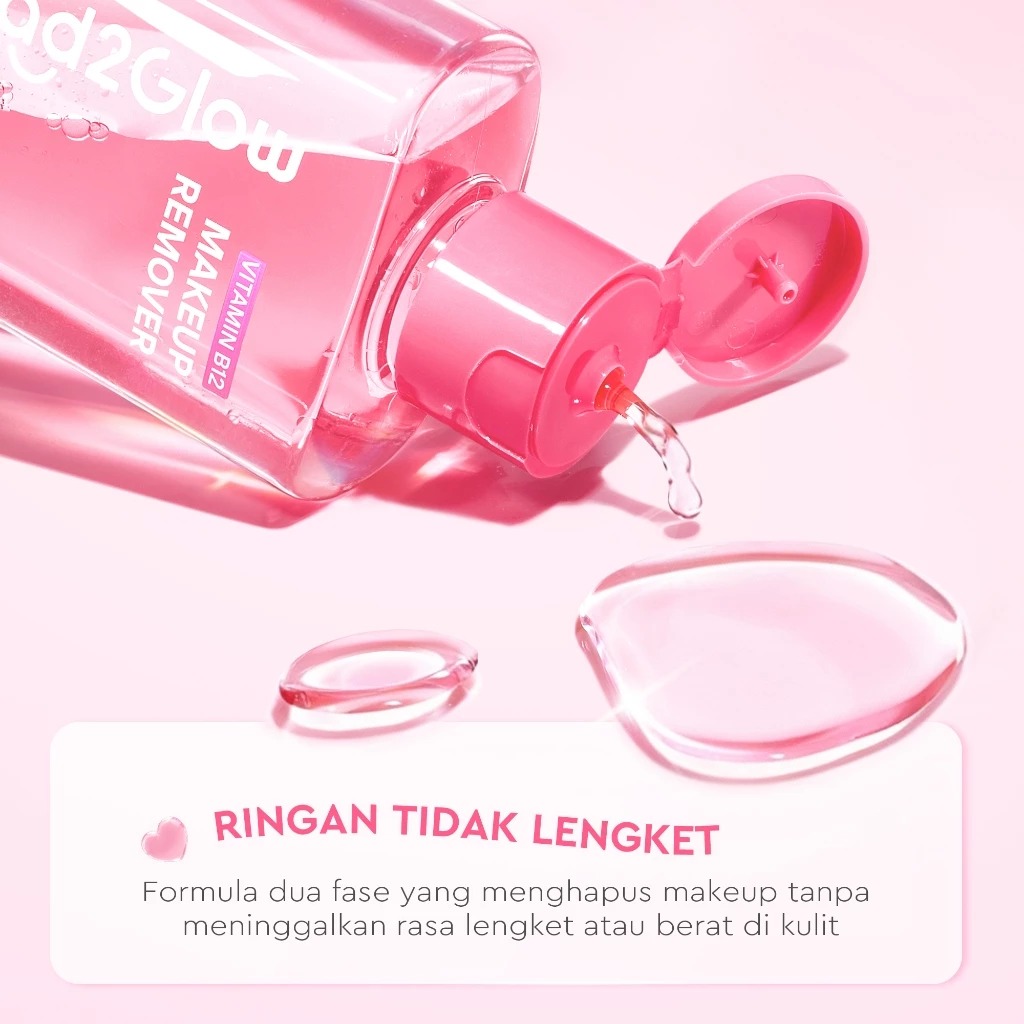Glad 2 Glow All In One Makeup Remover 150ml - Vitamin B12