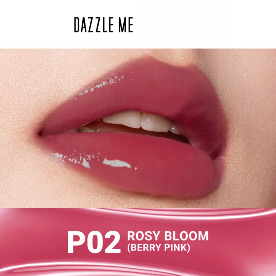 Dazzle Me X Barbie Peptide Power Glow Tinted Lip Balm 8gr - P02 Rosy Bloom (SPF50+ PA++++)