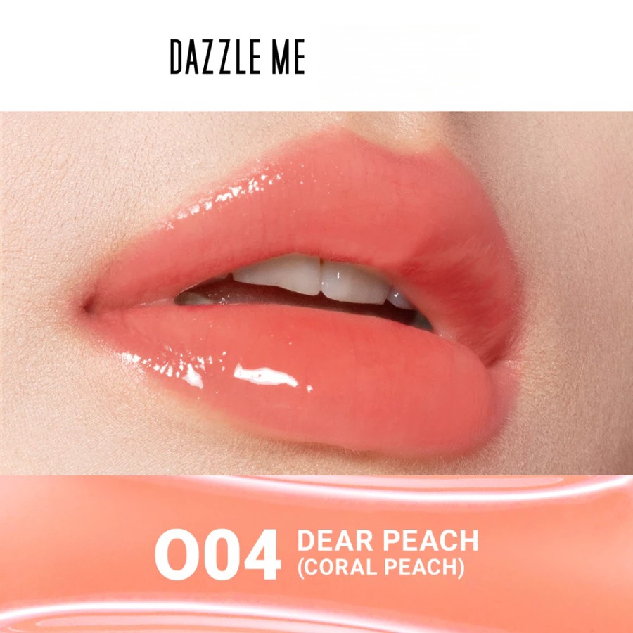 Dazzle Me X Barbie Peptide Power Glow Tinted Lip Balm 8gr - O04 Dear Peach (SPF50+ PA++++)
