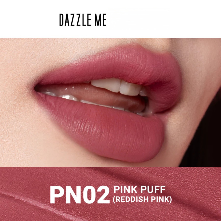 Dazzle Me X Barbie Peptide Power Matte Tinted Lip Balm 8gr - PN02 Pink Puff (SPF50+ PA++++)