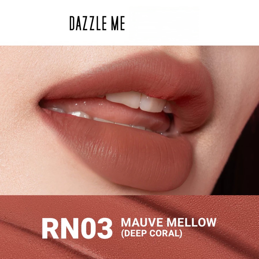 Dazzle Me X Barbie Peptide Power Matte Tinted Lip Balm 8gr - RN03 Mauve Mellow (SPF50+ PA++++)