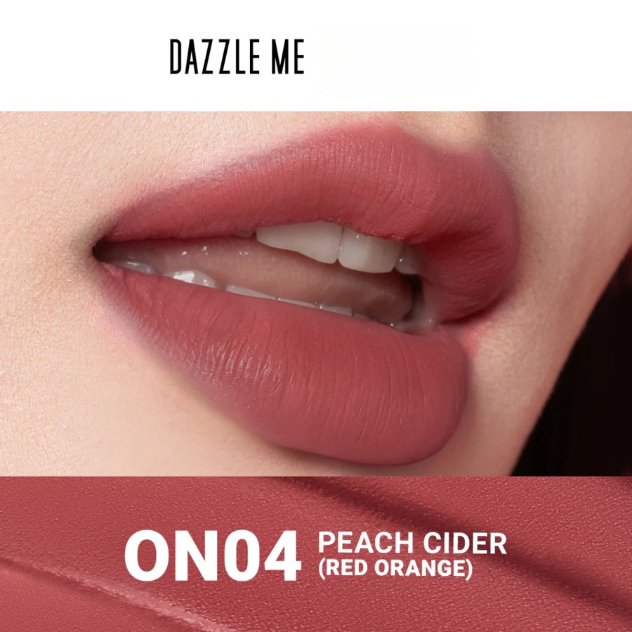 Dazzle Me X Barbie Peptide Power Matte Tinted Lip Balm 8gr - ON04 Peach Cider (SPF50+ PA++++)