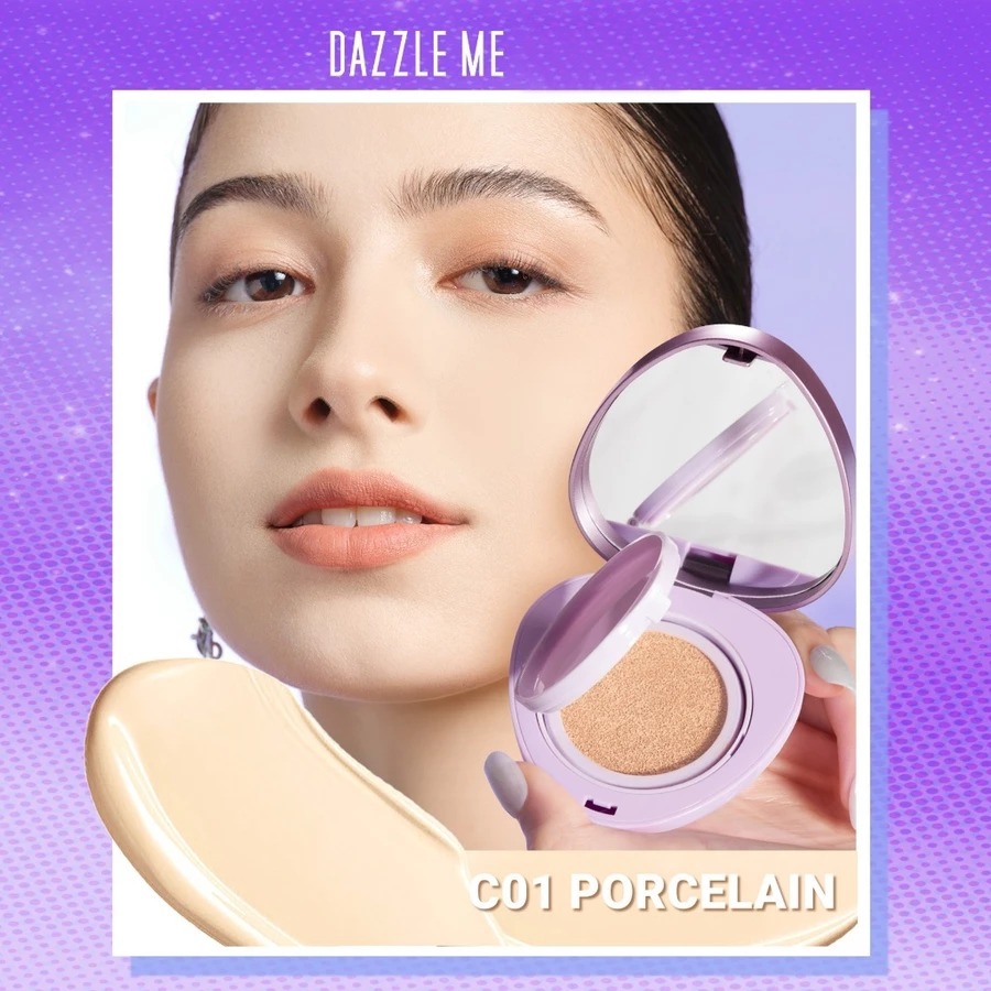Dazzle Me Cover Me Matte Serum Cushion SPF50 PA++++ 11gr - C01 Porcelain
