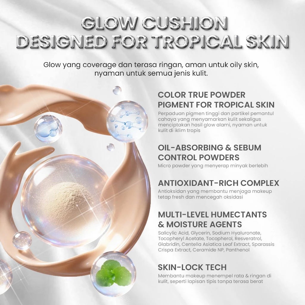 YOU Cloud Touch Glasting Glow Serum Cushion 10gr - C203 Pink Sand (SPF50+ PA++++)
