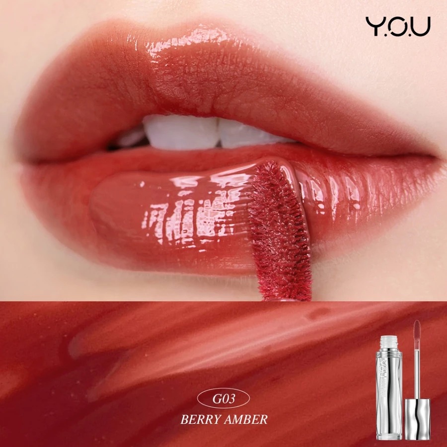 YOU Cloud Paint Glassy Glow Lip Tint 3gr - G03 Berry Amber